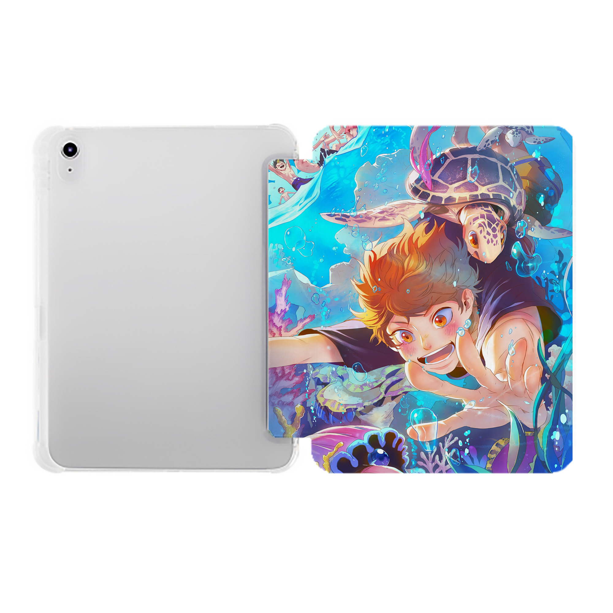 （画像用） ハイキュー!! Haikyu!! IPad ケース ペン収納付き 三つ折りスタンド PUレザー×シリコン 対応機種9.5/10.5/10.9インチ